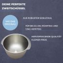 LICHTBLAU Edelstahl Rührschüssel für Bosch Küchenmaschine MUM5 MUZ5ER2