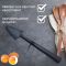 Spatel  mit Sicherheitskragen für Thermomix TM21 I Teigschaber Ersatzteil für Vorwerk Küchenmaschine I Spachtel lebensmittelecht aus Kunststoff Farbe dunkelgrau