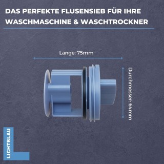 Flusensieb Ersatz für Bosch 00647920 Waschmaschinezubehör Fusselsieb Zubehör für Wäschetrockner Pumpe für Ablaufpumpe Waschmaschine 
