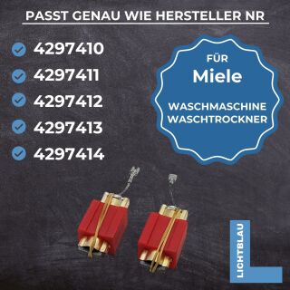 Kohlebürsten Ersatz Für Waschmaschine & Staubsauger – 2 Stück, Größe 36x12,5x5 Mm