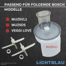 Lichtblau 2er Set Mitnehmer für Bosch Küchenmaschine MUM5 I Durchlaufschnitzler Ersatzteil passend für MUZ5VL1, MUZ5DS und MUM5 00630760 630760 I Bosch MUM5 Zubehörteil