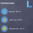 Lichtblau Thermostat Ranco K59-H1342 I Ersatzteil Kühlschrank für Küpperbusch 421740 I Kühlschrankthermostat kalt aus: -30,5° warm aus: -13,5° konstant ein: +5° I Kapillarrohr 600mm