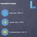 Lichtblau Thermostat Ranco K59-H1300 I Kühlschrank ERsatzteil passend für Liebherr 6151086 Miele, AEG und Juno I Kalt aus: -19° warm aus: -7° konstant ein: +5° I Kapillarrohr 900 mm