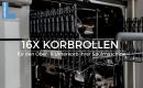 16er Komplett Set Korbrollen für Ober & Unterkorb AEG Electrolux 5028696700/0 - 5028696500/4