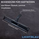 LICHTBLAU Universal Bodendüse 2976 für Hartböden Anschluss 35 mm Borsten kompatibel mit Staubsauger AEG, Miele, Bosch, Kärcher etc.