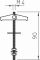 50 x Federklappdübel  M4x95mm Stahl galvanisch verzinkt 450 M4x95 G 3481611